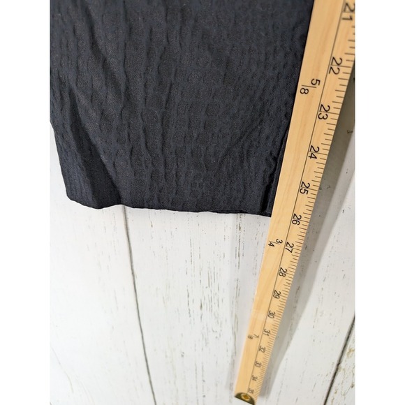 Chicos Size 10 P Womens Gray Textured Stretchy Casual Pants - Picture 5 of 8